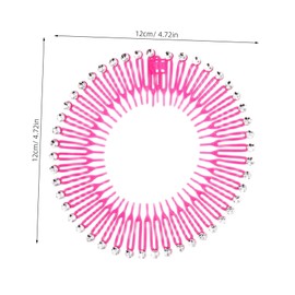 18pcs Spring Hair Clips Flexible Circular Hair Combs for Women Lightweight Plastic for Easy Styling Loose Strand Management