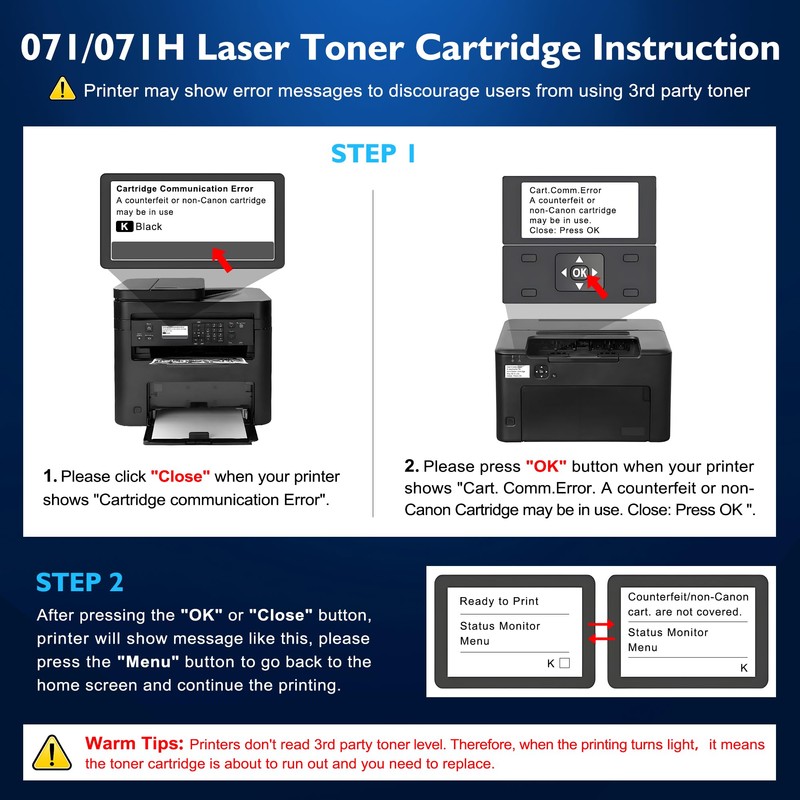 Meagiis CRG071H Toner Cartridge Replacement for Canon 071H Toner Cartridge