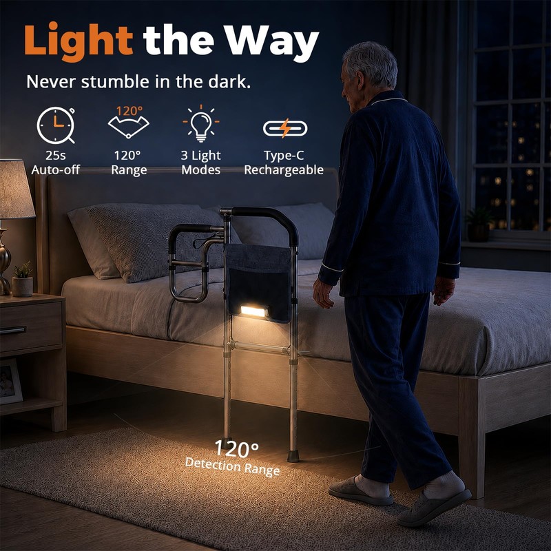 FITGOT Bed Rails for Elderly Adults Safety, 400lb Assist Rail
