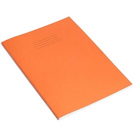 A4 Exercise Books 5mm Squared Orange Cover 80 Page (Pack of 4)