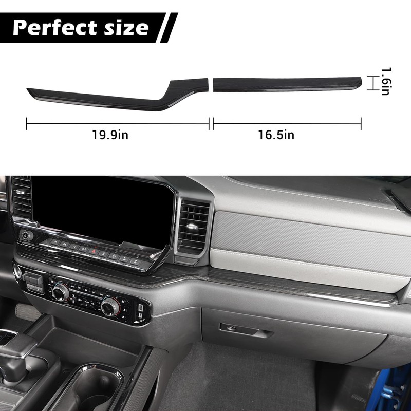 RT-TCZ for Silverado Dashboard Panel Trim Compatible with Chevy Silverado