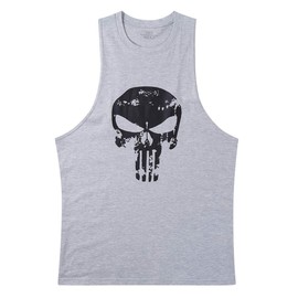 YeeHoo Men's Skull Gym Cotton Tank Tops Muscle Bodybuilding Stringer Vest Sleeveless Weight-Training T-Shirt