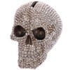 Puckator Tone Skull Money Box, Resin, Silver/Black, 11 x 15.5
