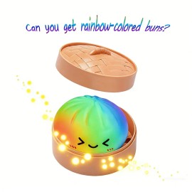 Expressive Dumpling Squishy Blind Box, Soft TPR Sensory Fidget Squeeze Toy, Random Style Bun Collectible, Unboxing Surprise Gift for Kids Easter and Valentines Day