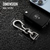 KeyUnity KM01 Titanium EDC Keychain Clip with Bottle Opener, Quick