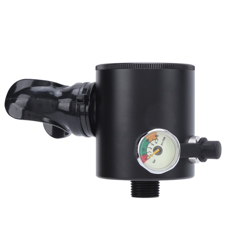 DIDEEP 0.5L Scuba Oxygen Cylinder Head Breather Valve Adapter for