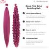 Deep Pink Braiding Hair Pre Stretched Knotless Braiding Hair for