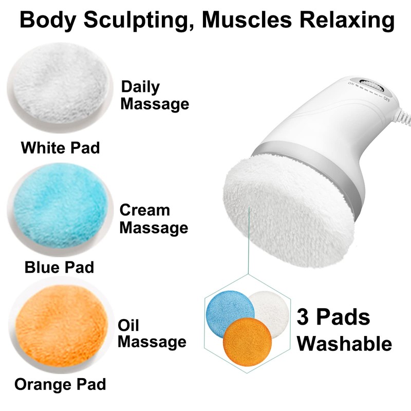 Body Sculpting Machine Electric Cellulite Massager 6 Pads, Handheld Full