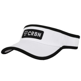 CRBN Performance Pickleball Visor - Lightweight & Breathable Athletic Visor, White
