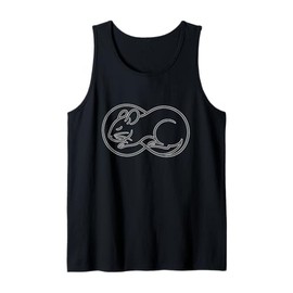 Minimal Line Degu Infinity Symbol Tank Top