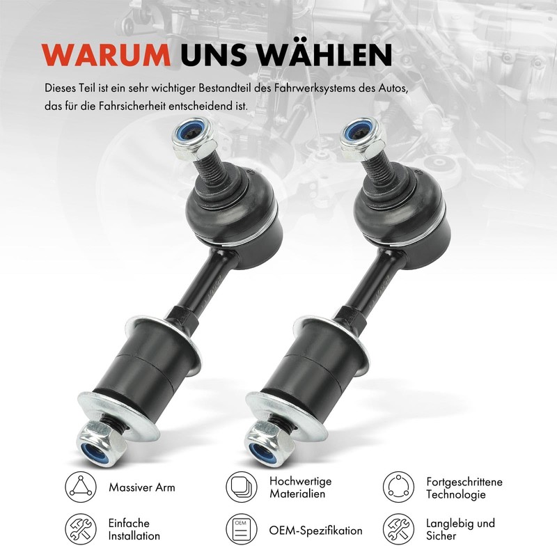 Frankberg 2 x Rear Axle Coupling Rod Compatible with Carisma