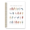 NaZaUK American Sign Language Alphabetical Notebook, ASL Alphabet Journal, ABC