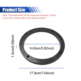 Car Speaker Spacers, Universal Shockproof Plastic Stereo Speakers Adapter Ring, Subwoofer Mounting Gasket Modified Replacement Accessories for Cars (1 Pair)