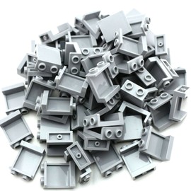 TCM BRICKS Light Bluish Gray 1x2x2 Panel Side Supports X50 Compatible Parts Grey