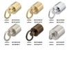 Kanirope® Rope End Cap with Ring Shiny Brass for Diameter