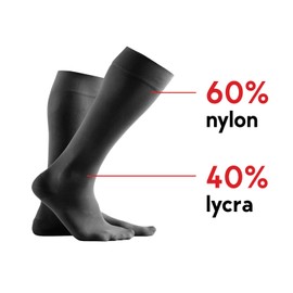 Lauma Medical, 23-32 mmHg Closed-toe Medical Compression Knee-high Socks Class 2, Varicose Veins, Often Swelling in Legs, Pain in Calves and Feet (Short, M-Size, Black)