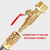 HQMPC RV Winterize Adapter Blowout Adapter 1/4" Quick Connect Plug