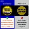 GEEKBEAR Senior Driver Car Magnet - Colorful, Reflective, Weather-Resistant -
