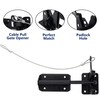 Heavy Duty Automatic Latch for Wooden & Metal Gates, Vinyl