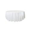 texpot Damask Tablecloth 160 cm Round 100% Cotton White Table