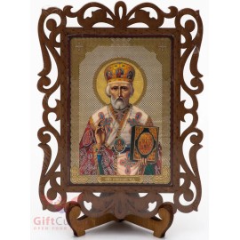 Saint Nicholas Икона Николай Чудотворец Orthodox Wooden Icon