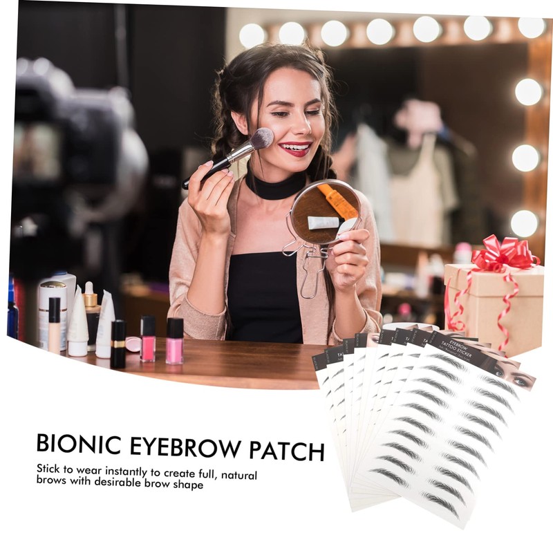 WOONEKY Prime Material Eyebrow Stickers Instant Benefit Brows Kit Realistic