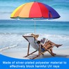 Cosblank 4 Pcs Chair Umbrella with Clamp Adjustable Beach Umbrella