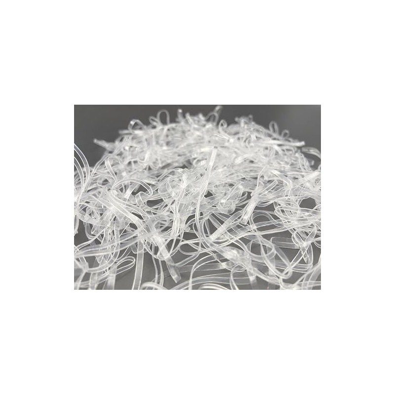 PROGOM Clear Rubber Bands 70mm x 2mm TPU Material Extremely