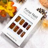 Thanksgiving Press on Nails Medium Ballet Shaped Fall Maple Leaf