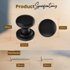 The Woodbury Lane 10 Pack Cabinet Knobs, Bun Drawer Pulls