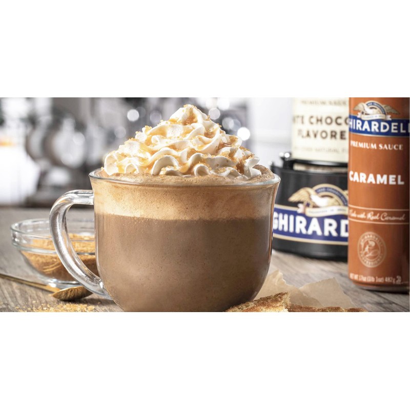 Ghirardelli Caramel Sauce Squeeze Bottle, 16 Ounce (Pack 3) with