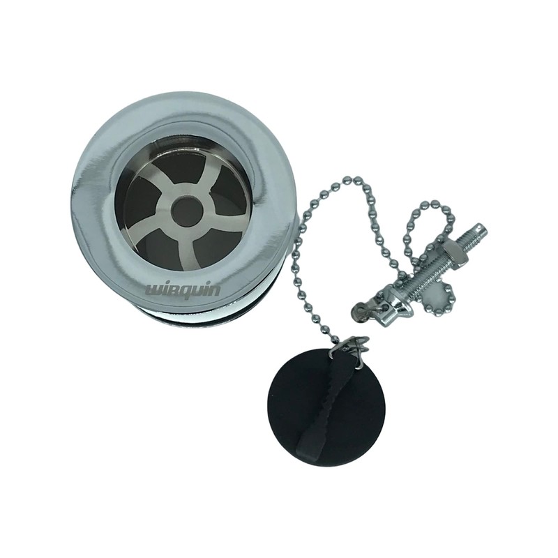 Wirquin Unslotted 1 1/4" BSP Basin Waste - Chain &