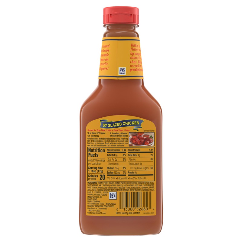Heinz 57 Original Sauce (20 oz Bottle)