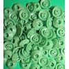 (75) NEW UNUSED 3/4" GREEN PLASTIC DEEP WELL 2-HOLE CRAFT