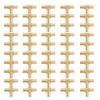 TenkeAuto 50 Pack 3/4" Tee PEX Fittings Brass Crimp for