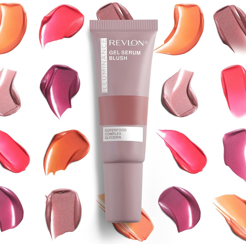 Rubor Revlon Illuminance Gel Serum Blush tono Beaming Coral