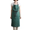 umeluck Apron, Linen, Cafe Style, Adjustable Hip Length, Simple with