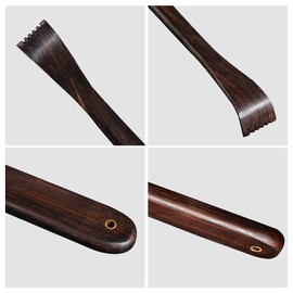 Tomorotec Back Scratcher, Thicken Extended Backscratchers for Women Men Adults, Wooden Back Scratcher Long Handle 17 inch