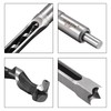 uxcell Square Hole Drill Bits for Wood 9/16" x 210mm