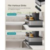 SONGMICS Kitchen Sink Caddy Tidy, Sink Organiser with Sponge Holder,