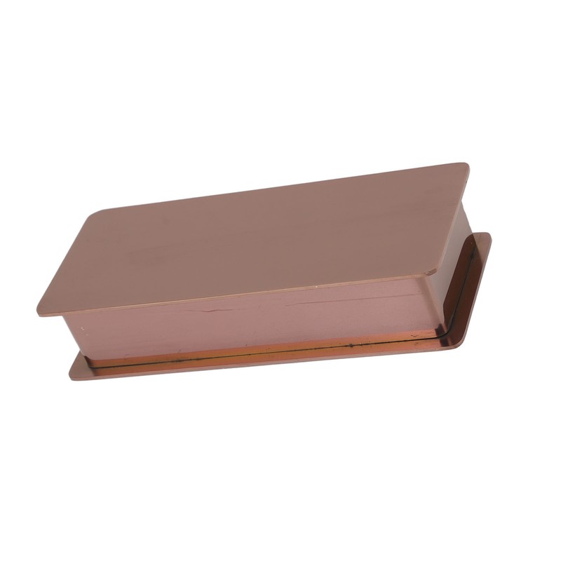 Toothpick Holder Stainless Steel Rectangular Toothpick Holder with Lid for