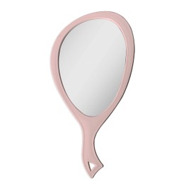 Zadro Teardrop Large Hand Mirror Handheld Mirror for Hair Cutting Self Ergonomic Hand Mirrors with Handle Glass Mirrors