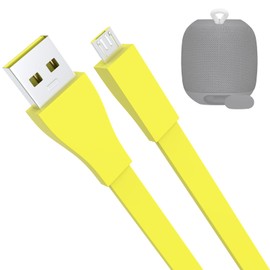 Lusgawer Replacement USB Boom Charging Cable Charger Cord Wire Compatible with Ultimate Ears UE Wonderboom, UE Boom, Boom 3, Megaboom 3, Blast, Megablast, Roll Speakers (Yellow)