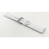 Bandini 22mm Mens Italian Leather Watch Band Strap - White