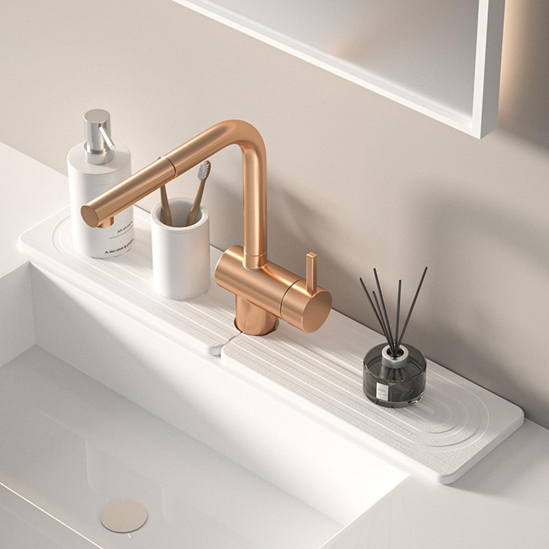 Sink Splash Guard Kitchen Sink Mat - 24 in Diatomite