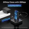 FIDECO M.2 NVMe SATA SSD Cloner Dock, USB 3.2 Gen