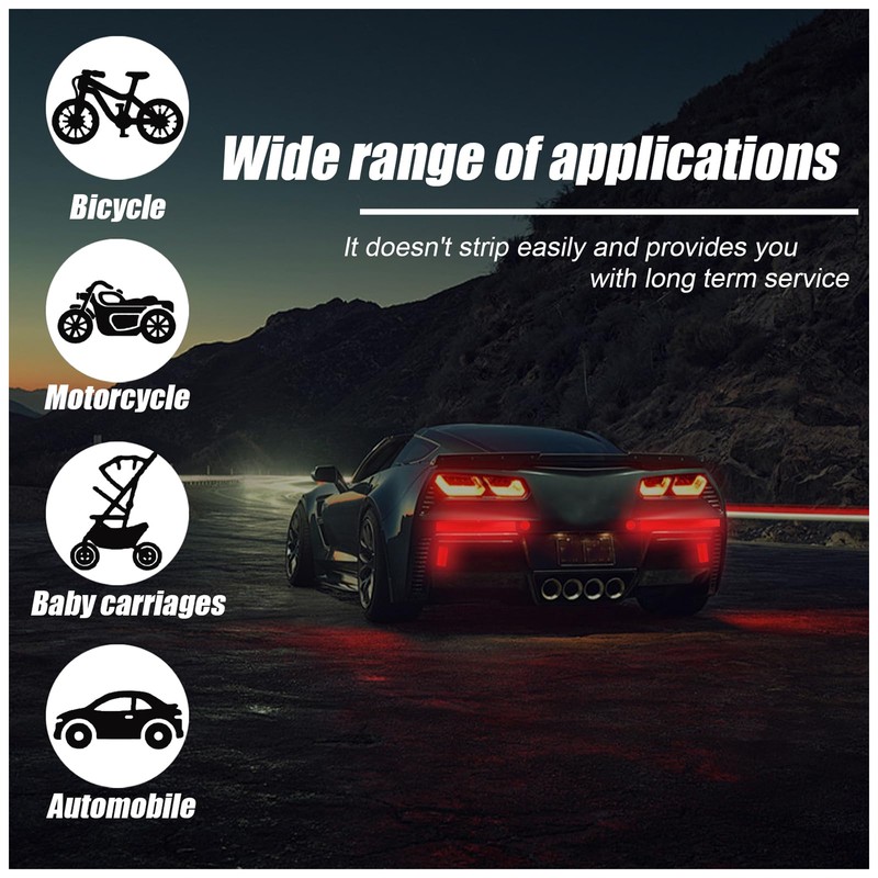 EULAPGOE Pack of 65 Reflective Stickers, Reflective Stickers for Night