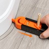 2pcs Adjustable Locking Profile Scribing Ruler – Irregular Contour Gauge