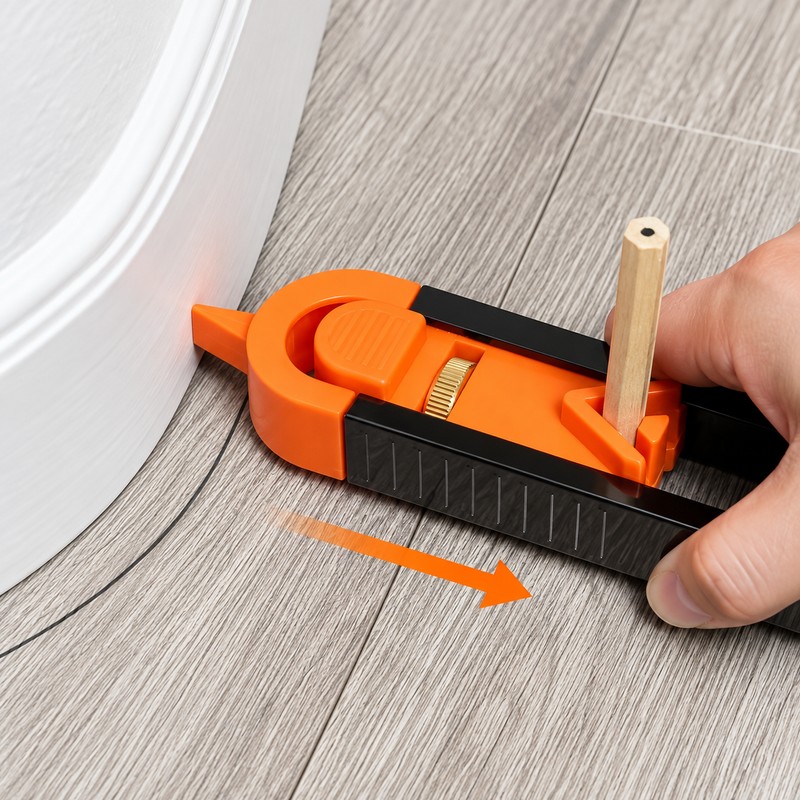 2pcs Adjustable Locking Profile Scribing Ruler – Irregular Contour Gauge