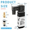 EBEIZZI Pneumatic Solenoid Valve Air Solenoid Valve DC12V/DC24V/AC110V Series Single